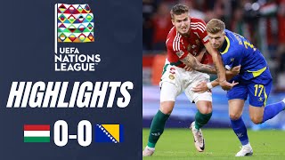 Hungary vs Bosnia and Herzegovina 00 Highlights UEFA Nations League 202425 [upl. by Will]