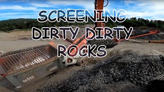 Screening rock with Sandvik QA440 4K RAW AUDIO NO MUSIC [upl. by Ibrek]