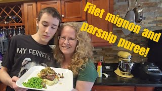 Filet Mignon and Parsnip Puree travelvlog recipe cookingvideo [upl. by Ellecrad]