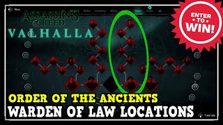 Assassins Creed Valhalla All WARDEN OF LAW Locations Order of the Ancients [upl. by Hardi]