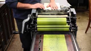 Stratography or letterpress pressure printing [upl. by Anytsyrk798]