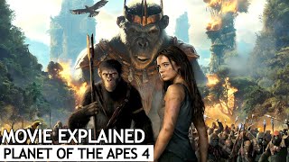 Kingdom of the Planet of the Apes Movie Explained in Hindi  BNN Review [upl. by Ahseinod261]