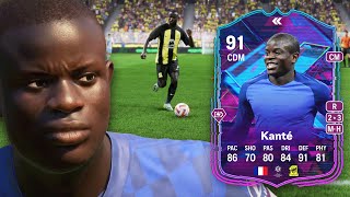 91 FLASHBACK KANTE SBC PLAYER REVIEW  EA FC 24 ULTIMATE TEAM [upl. by Rosena208]