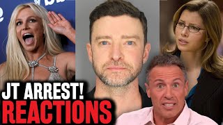 Britney amp Jessica Biel REACT To Justin Timberlake ARREST As Chris Cuomo DEFENDS His Behavior [upl. by Larentia]