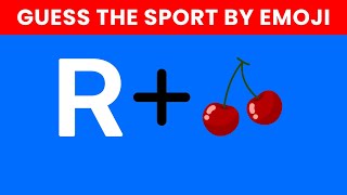 Guess the Sport by Emoji ⚽🏀🏈 Emoji Quiz challenge emojichallenge quiz [upl. by Laram248]