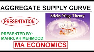 Sticky wage model Presentation  Macroeconomics  MA Economics [upl. by Enilehcim679]