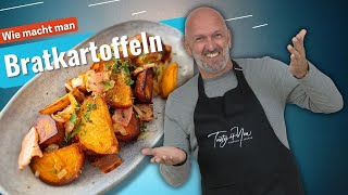 Bratkartoffeln mit Speck und Zwiebeln  einfach amp lecker [upl. by Reidar361]