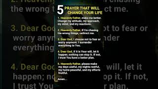 5 Prayer That Will Change Your Life shortsfeed prayerfortoday dailyprayer [upl. by Ahsikan75]