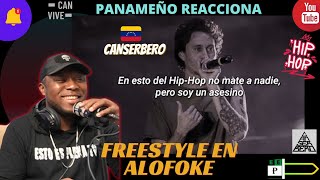 CANSERBERO  FREESTYLE EN ALOFOKE PANAMEÑO REACCIONA RapVenezolano [upl. by Ojela]