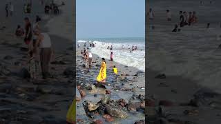 Digha sea beach water waves 🌊⛱️  beautiful weather 🌞🌤️🌈  shortvideo dighaseabeach viralshorts [upl. by Dnalor]