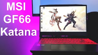 MSI GF66 Katana Review  Budget Gaming Laptop Monster [upl. by Zandt]