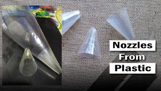 HOME MADE NOZZLES FROM PLASTIC  CAKE DECORATING CON 2020 Plastic Nozzle [upl. by Corty]