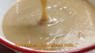 Lactose Free Sweetened Condensed Milk stovetop cheekyricho tutorial [upl. by Elah]