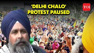 Farmers Protest Breaking ‘Delhi Chalo’ stir paused till 29 February [upl. by Rai460]