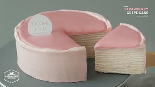 딸기 크레이프 케이크 만들기  Strawberry Crepe Cake Recipe  Cooking tree [upl. by Victory]