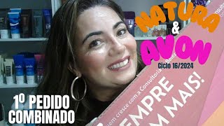 1° PEDIDO COMBINADO NATURA E AVON [upl. by Ecinnaj]