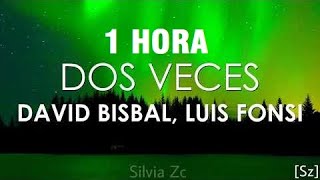 1 HORA David Bisbal Luis Fonsi  Dos Veces Letra [upl. by Reifnnej299]