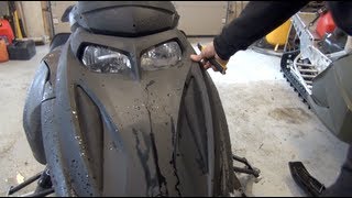 Ski doo REV 700 mod sled Build ep 28 DIY Vent screen install and clutch cover Mod PowerModz [upl. by Soisanahta741]