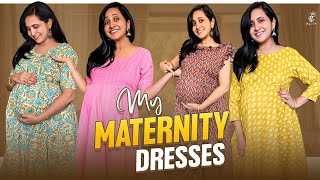 My Maternity Dresses  feeding frocks themomscloset LasyaTalks [upl. by Gorton]