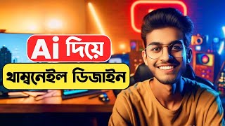 AI দিয়ে থাম্বনেইল ডিজাইন Make A Thumbnail For Youtube Videos With AI [upl. by Nagol466]