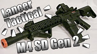 NEW BEST BEGINNER AIRSOFT GUN  Lancer Tactical M4 SD GEN 2  FULL REVIEW [upl. by Lerrej332]