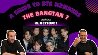 A Guide to BTS Members REACTION It made us very emotional Musicians React KPop [upl. by Hefter]