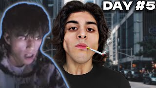 HE FORCED HIMSELF TO GET ADDICTED TO CIGARETTES 😱 TEKIOGAMI REACTS [upl. by Nohsram]