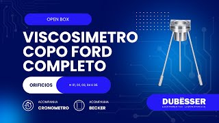 VISCOSIMETRO COPO FORD COMPLETO DUBESSER [upl. by Iegres]