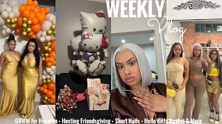 WEEKLY VLOG  GRWM FOR HOUSTON TRIP  HOSTING FRIENDSGIVING  WINTER HAUL  LOTS OF BIRTHDAYS amp MORE [upl. by Mcloughlin]