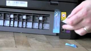 Hewlett Packard Photosmart B110 Printer Unboxing [upl. by Airdnax]