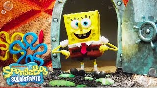 Theme Song Reimagined in Stop Motion 🎤  SpongeBob [upl. by Teraj733]