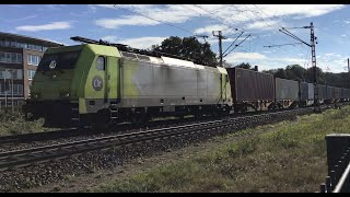 186 1175 Crossrail with Container Train at Venlo the Netherlands 🇳🇱 October 62024 👍👍👍👍👍🚂Railfan🎥 [upl. by Calabrese]