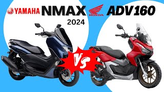 Yamaha NMAX 2024 vs Honda ADV 160  Side by Side Comparison  Specs amp Price  2023 Philippines [upl. by Hoo]