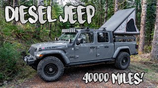 Jeep Gladiator Diesel  40000 Mile Review [upl. by Gaultiero217]