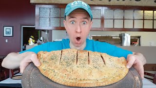 4lb “Wise Guy” Calzone Challenge [upl. by Llabmik]