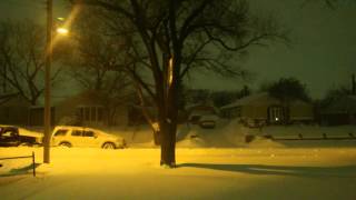 Glen Burnie MD Blizzard Jan 2016 Timelapse [upl. by Zaraf]