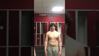 2 MONTH GYM TRANSFORMATION motivationgymshorts [upl. by Ehcadroj]