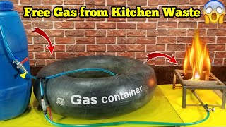 How To Make Free Gas from Fruit And Vegetables waste  Bio gas plant [upl. by Geno]