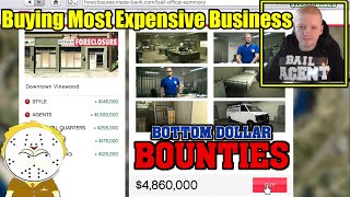 GTA Online Bottom Dollar DLC Buying The Most Expensive Bail Office And Doing First First 4 Bounties [upl. by Htebasile743]