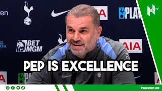 Peps levels are RIDICULOUS  Postecoglou REACTS to Guardiolas contract extension [upl. by Rutger466]