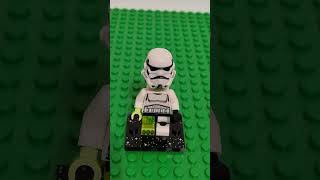 How to make Zombie Stormtrooper starwars Zombie stormtrooper lego [upl. by Aissatsan]