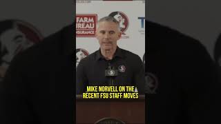 Mike Norvell on the firings of FSU Coaches Alex Atkins Adam Fuller and Ron Dugans FSUFootball [upl. by Atnauqahs172]