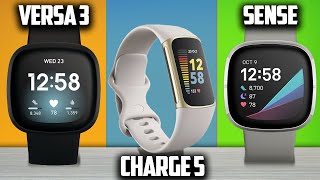 Fitbit Charge 5 vs Versa 3 vs Sense｜Fitbit Comparison 2022 [upl. by Rich132]