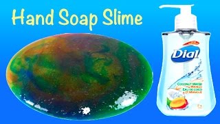 DIY Galaxy Hand Soap Slime How to Make Slime Without Glue Baking SodaBorax or Shaving Cream [upl. by Irisa427]