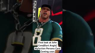 First look at John cenaKurt angle Myfaction Persona card [upl. by Neurath]