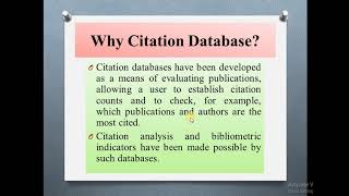 Citation databasesDr Smita Sharma [upl. by Volpe128]