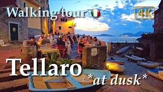 Tellaro Liguria Italy【Walking Tour】History in Subtitles  4K [upl. by Yenial]