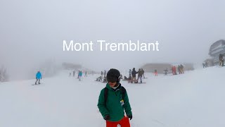 Mont Tremblant Skiing From Top to Bottom 6KM  Ski in Canada 🇨🇦 2024  Longest Green Run [upl. by Vashtee]