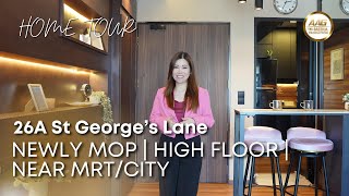 Singapore HDB Property Home Tour  St Georges Towers  3Room  732 Sqft [upl. by Inoue]