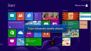 Windows 8  Create shortcut for windows media player on desktop using mouse [upl. by Pontus46]